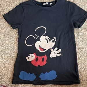 Junk Food Clothing Black Mickey Mouse Tee